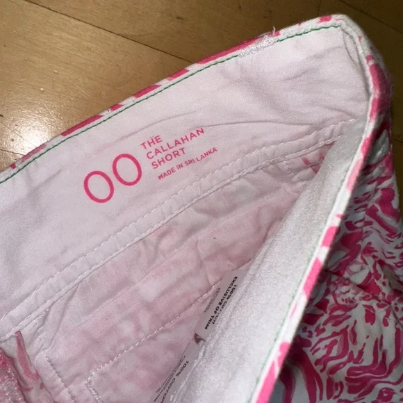 Lilly Pulitzer Pink Callahan shorts, 00, GD1108 - Picture 5 of 6